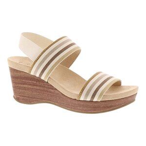LifeStride Womens, Delta Sandal 9.5 Wide Tan Multi